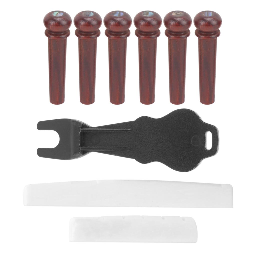 Gitarrenbrückenstift-Zieher aus Cocobolo-Holz, Zubehör für Saiteninstrumente, ErsatzMX0230D
