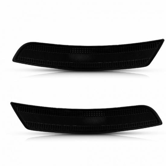 2X Smoked Lens Front Bumper Side Marker Lights Set For 2013-2017 Cadillac XTS