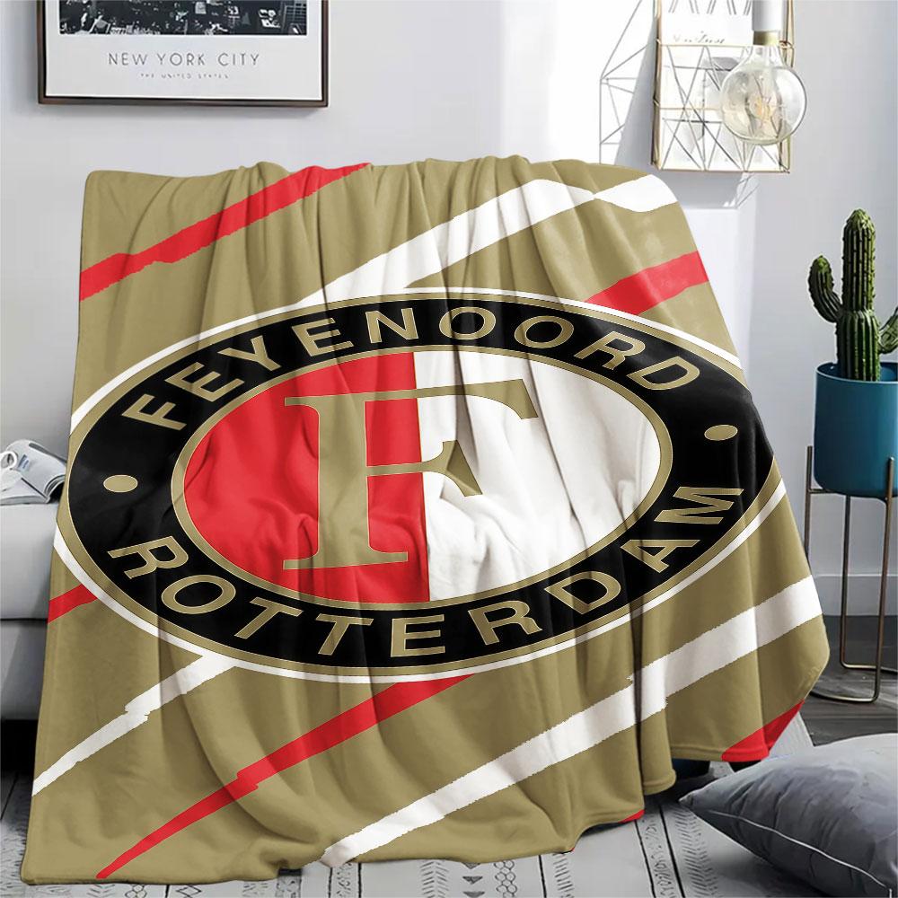 1PC Feyenoord Patterned Flannel Blanket Suitable For All Seasons for Home Decor Warmth and Comfort Gifts Holiday Present