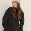 ACUD (Brushed) High Neck Half Zip Up Sweatshirt _Black