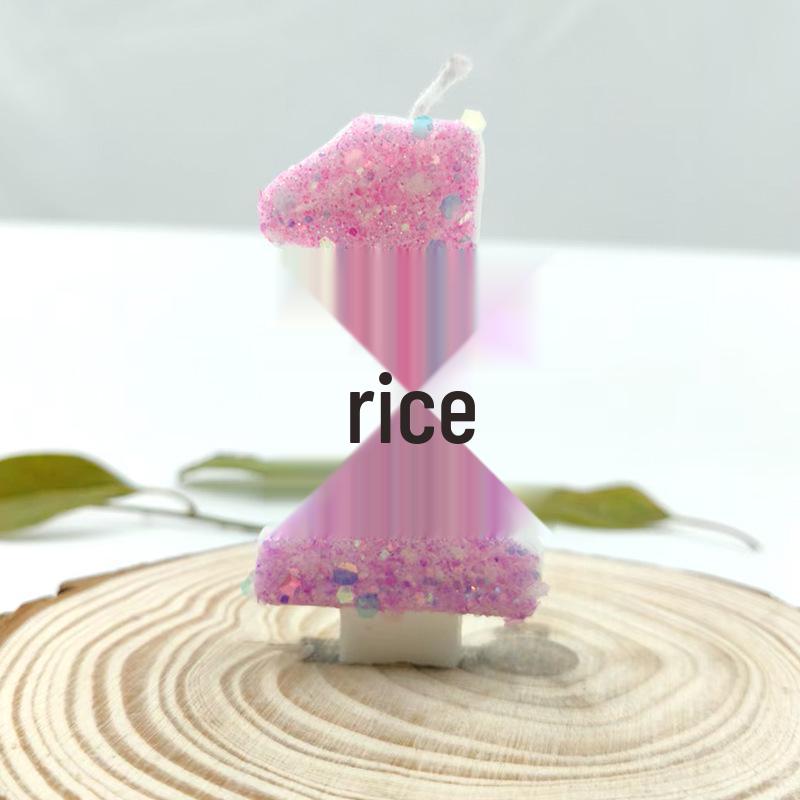 Pink Butterfly Princess Birthday Number Candles - Individually Packed and Creative Party Decorations