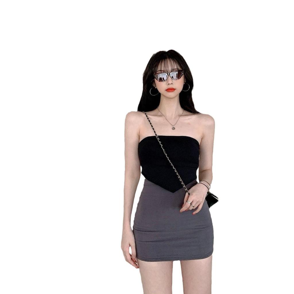 High Waist Slim Women's Summer Mini Skirt - Large Size, Anti-Exposure, Lightweight, Tight, and Ultra-Short.