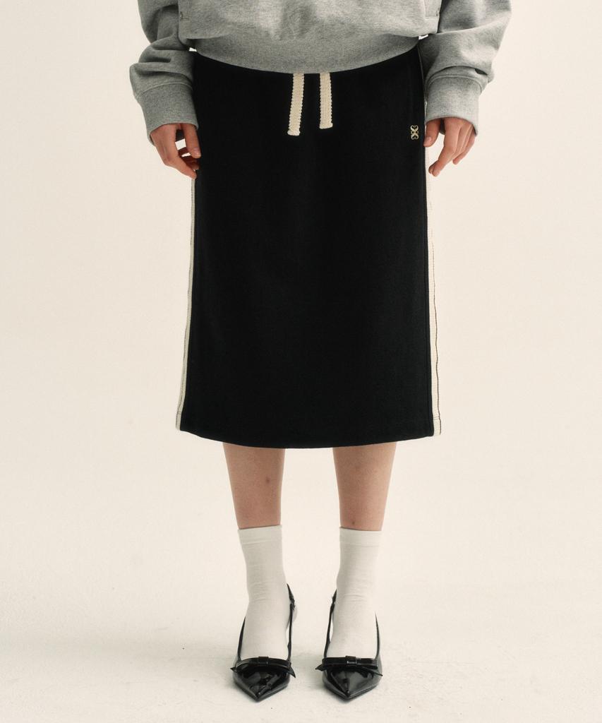 Seteo (W) Roton Midi Skirt Caviar Black
