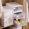 Plastic Drawer Style Underwear Organizer Box With Removable Dividers Socks Bras Lingerie Storage In Bedroom