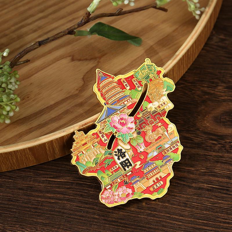 Creative Travel Souvenir Fridge Magnet: Landmarks of Lijiang, Guizhou, Dalian & Fujian