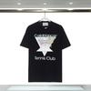Unisex Cotton T-Shirt With Digital Print Letter Loose Fit Casual Wear