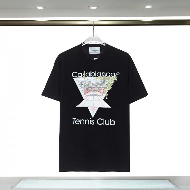 Unisex Cotton T-Shirt With Digital Print Letter Loose Fit Casual Wear