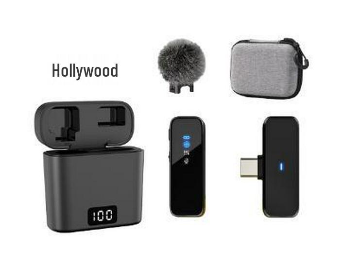M3 Wireless Collar Clip Microphone with Charging Case, Dual Storage, Noise Reduction, for Mobile Live Broadcasts.