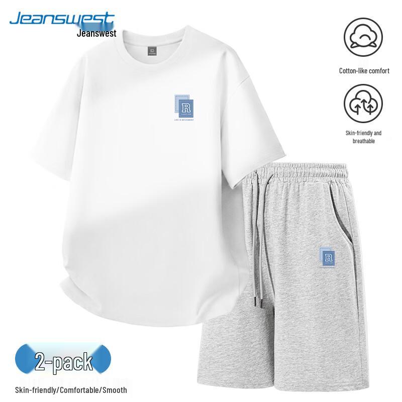 Jeanswest Men's Summer Casual T-Shirt & Shorts Set