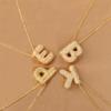 Stainless Steel A-Z Letter Clavicle Chain Gold Color Women Sweater Chain 26 Letters Necklace  Party