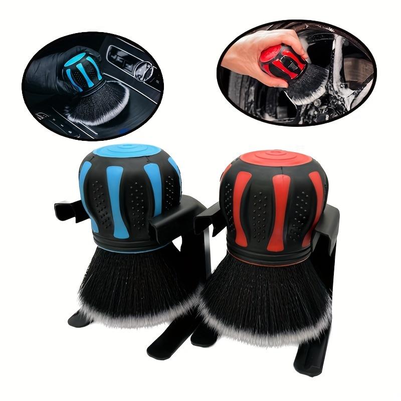 Large Area Premium Car Detailing Brush with Soft Bristles and Ball Handle for Dust Removal