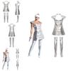 Shine Bright In The Star Wars Space Silver Bodysuit Costume Set