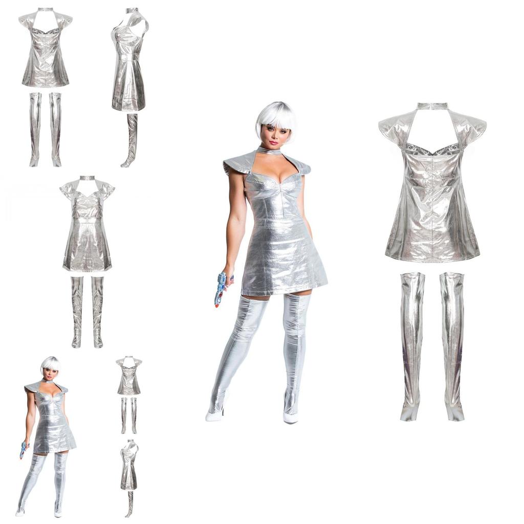 Shine Bright In The Star Wars Space Silver Bodysuit Costume Set