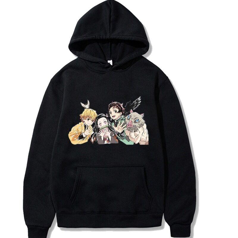 Japanese Animation Autumn Hoodie Fashion Design Men's Women's Sweatshirt Fleece Oversized Couples Streetwear Hoodies