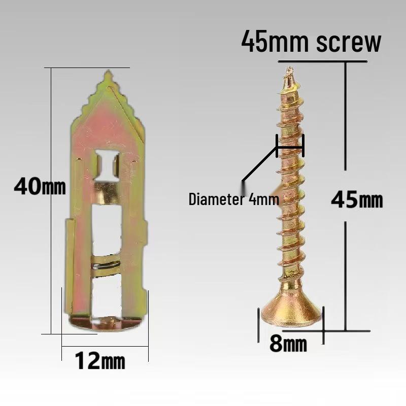 No-Drill Drywall Expansion Hammer-In Anchors
