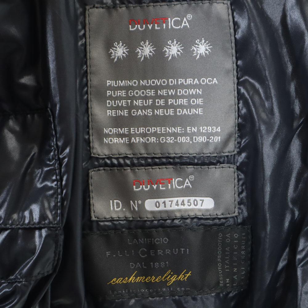 DUVETICA Long Sleeve Down Jacket 42 Gray Hood Women Used