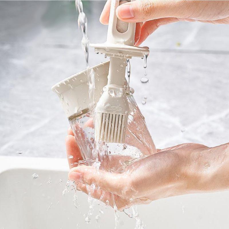 1pc Oil Dispenser Bottle BPA-Free Heat-Resistant Silicone Brush Set for Baking Cooking BBQ Kitchen Outdoor Accessory for Picnics
