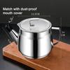 Stainless Steel Oil Filter Container with Fine Mesh 1500/2000ml Heat-Resistant Kitchen Oil Jug for Frying Lard Grease Storage Rust-Proof