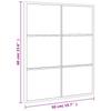 Wall Mirror Black 50x60 cm Rectangular Iron