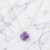 Minimalist Stone Necklace Stainless Steel Collarbone Chain Waterdrop Pendant Necklace  Party
