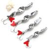 Fishing Lure Spinner Trolling Spinning Spirals Long Cast Spoons Screw Rotation Jigbait Saltwater Trebles Hook Lures