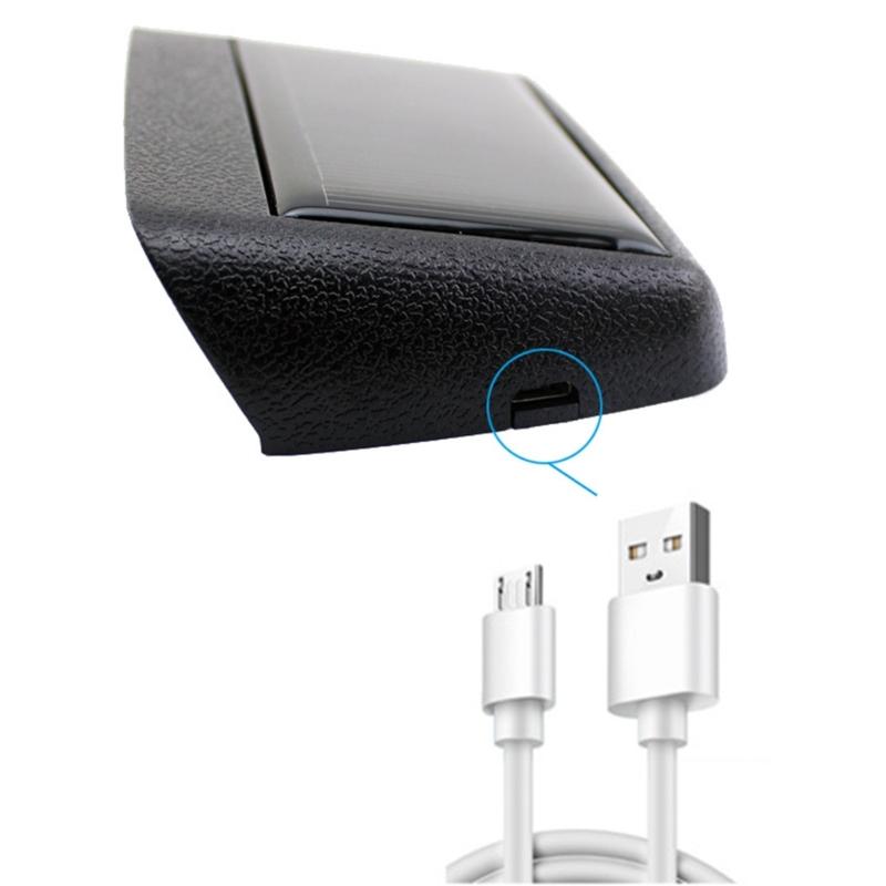 Solar Energy Charged Car Dashboard Clock with Luminous Hands Convenient Solar Powered Vehicle Clock for Night Time Use