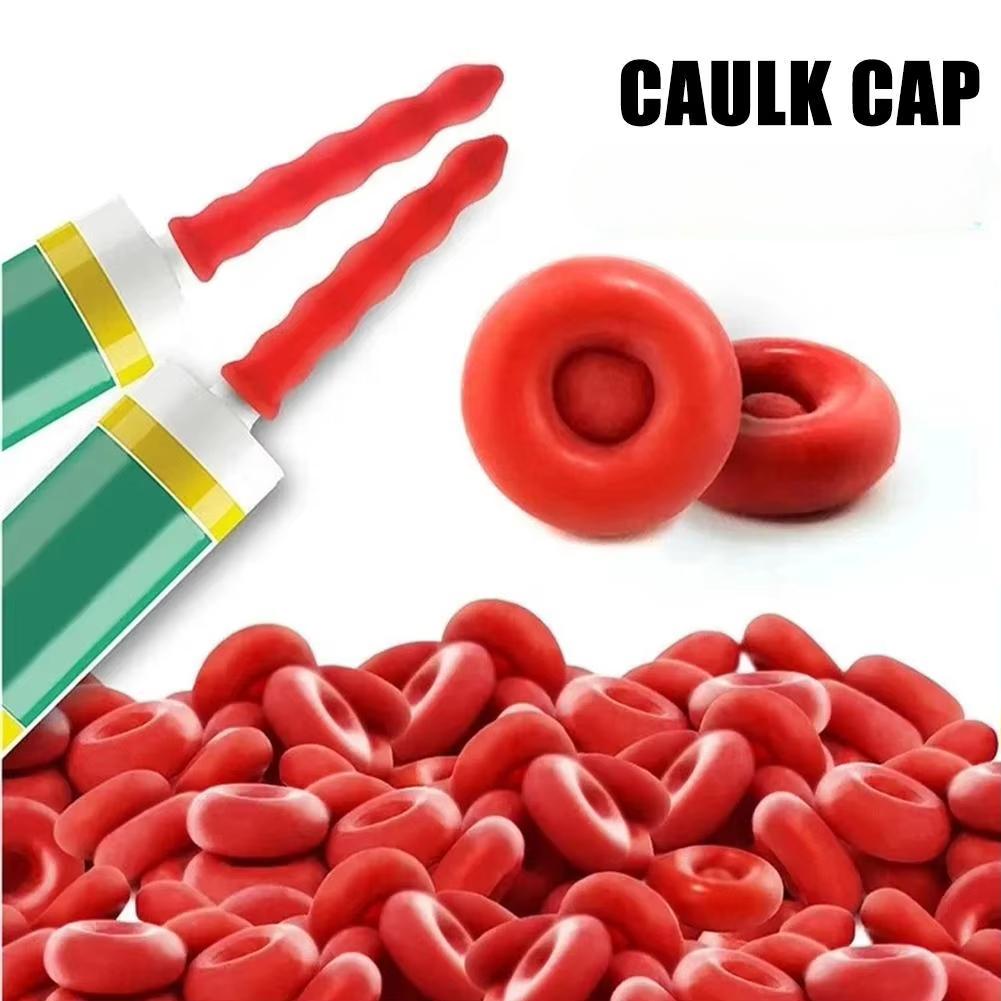 Universal Caulking Gun Nozzles Glass Glue Red Nozzles Sealant Silicone Caulking Tips Mouth Home Construction Tools