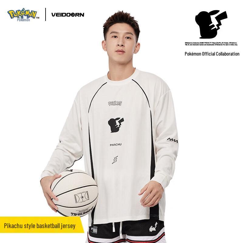 

VEIDOORN Pokémon Long Sleeve Ice Silk Basketball T-Shirt XL