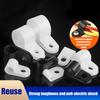 100Pcs/Pack Cable Clips U-Type R-Type Nylon Clamp Plastic Hose Fasteners Mount Fix Hardware Electrical Fitting Wire Management