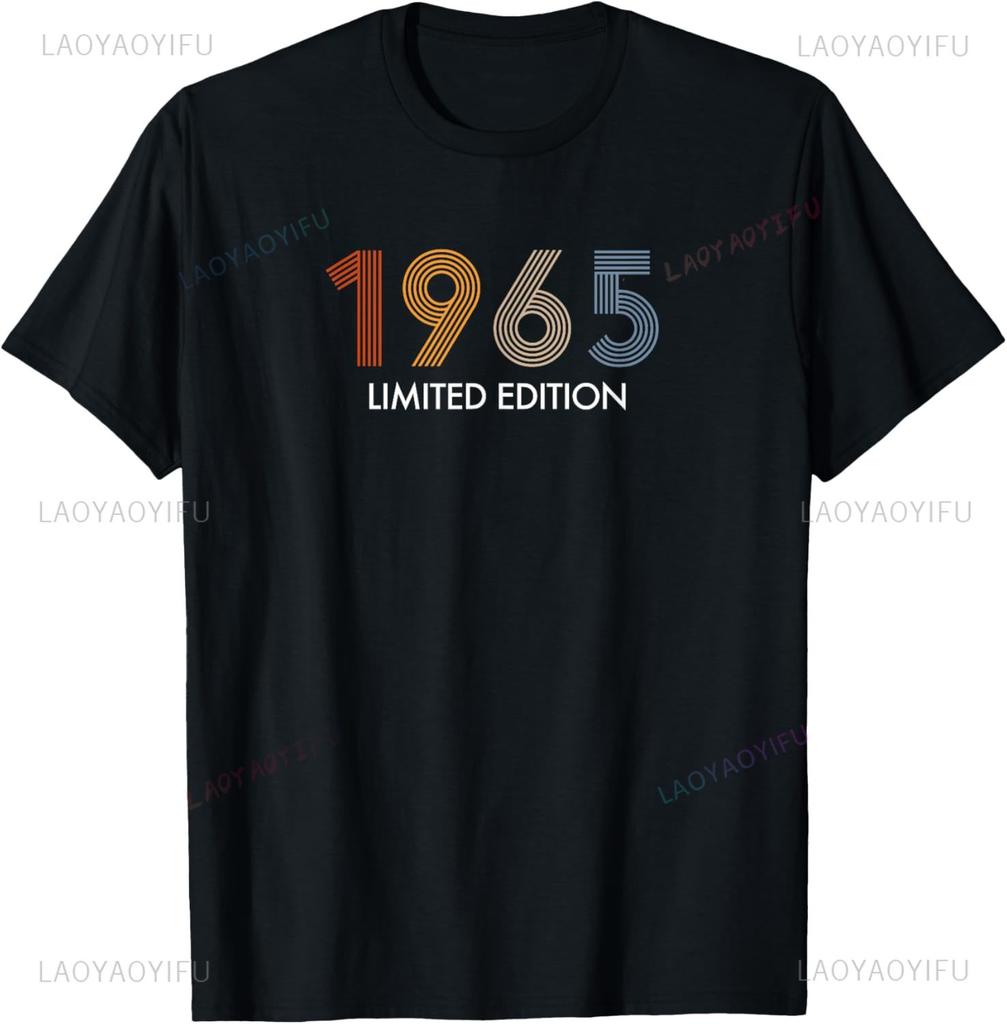60 Year Old Gifts Unisex Vintage Classic Car 1965 60th Birthday TShirt Short Sleeve Unisex Summer Streetwear Tops Camiseta