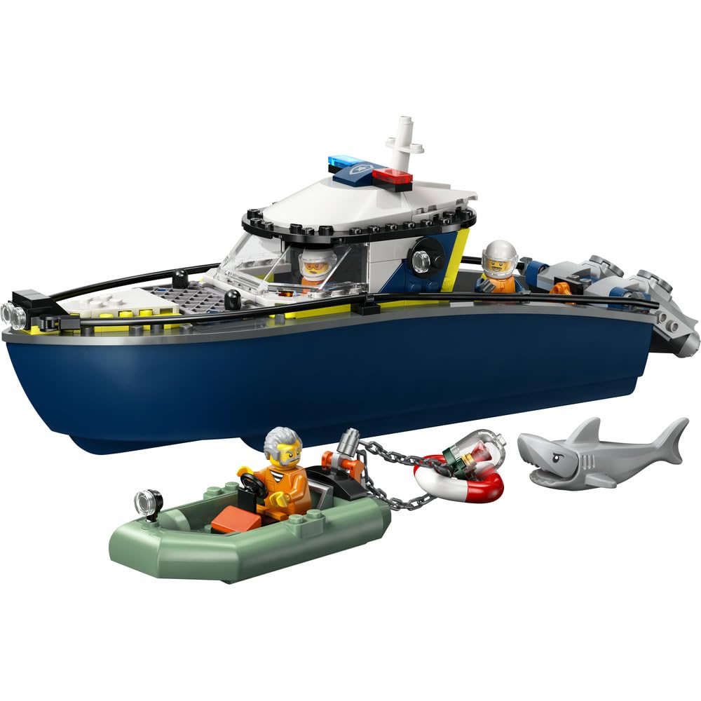 LEGO City Police Boat Chase 60456 Toy for Boys and Girls