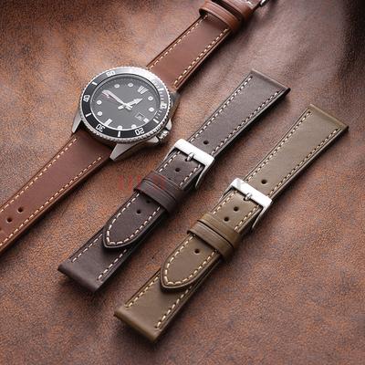 18mm 20mm 22mm Universele Kalfsleren Band voor Omega voor Seiko Vintage Koeienhuid Horlogeband Sportarmband voor Mannen Vrouwen Accessoires