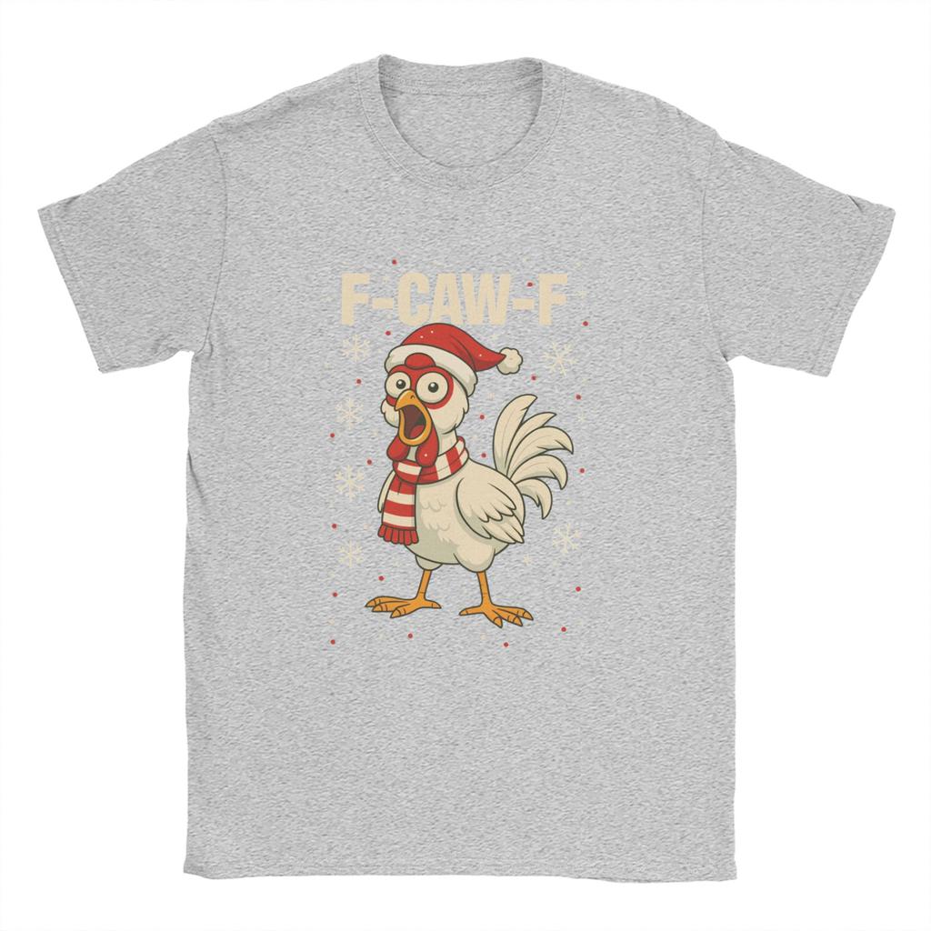 F Caw F Rooster Funny Bird Fcawf Chicken  T-Shirts Men Fashion Cotton Tee Shirt O Neck Short Sleeve T Shirt Plus Size Clothing