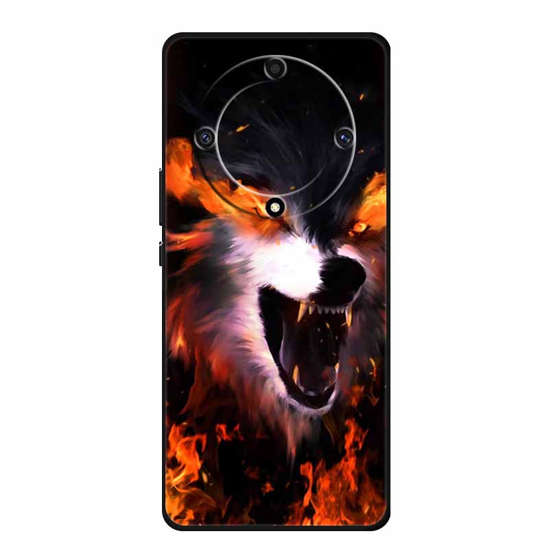 For Honor X9a 5G Cover RMO-NX1 HonorX9a Soft TPU Silicone Painted Cat Phone Case for Huawei Honor X9A Coque Bumper X 9A X9 A Bag