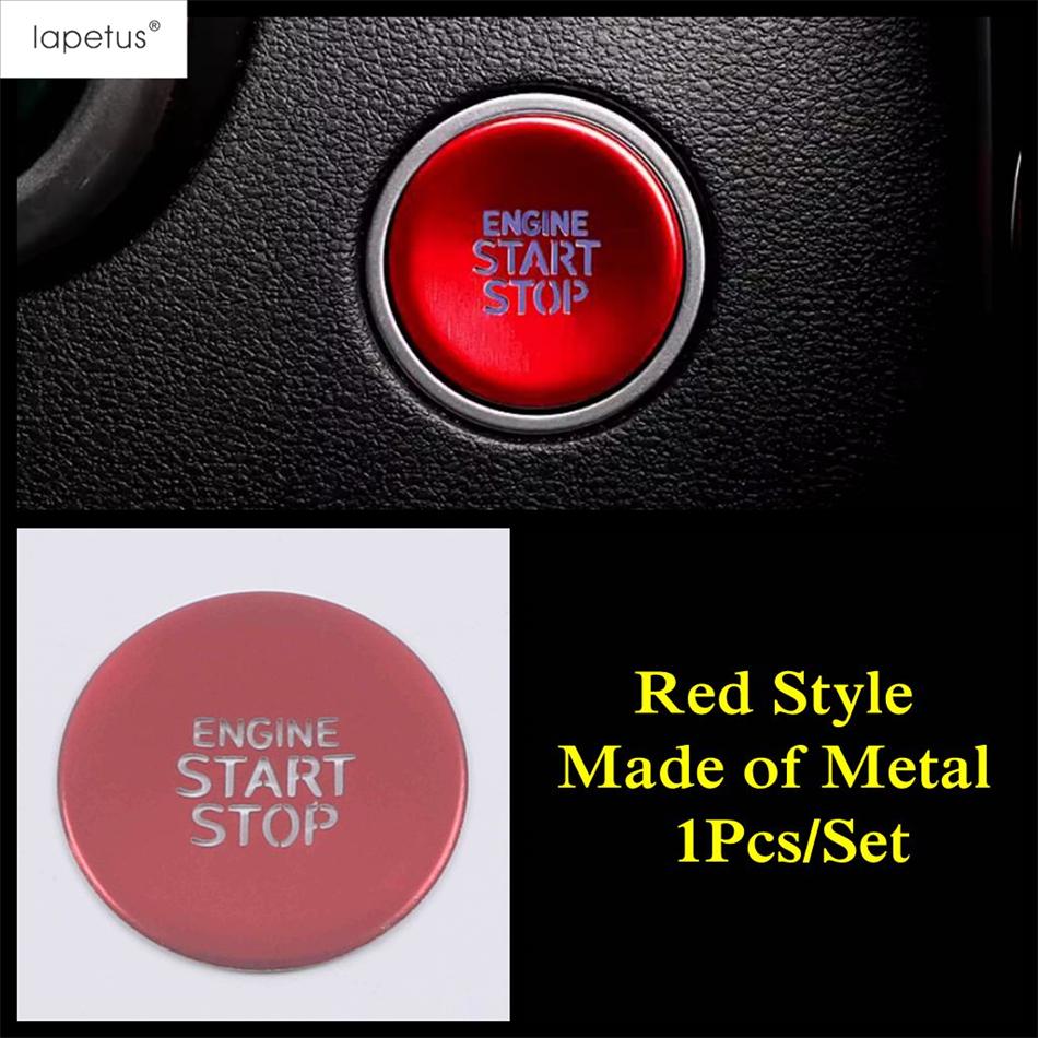 For Hyundai Tucson NX4 & Elantra 2021 - 2025 Car Start Stop Engine Ignition Push Button Cover Trim Silver Red Blue Accessories