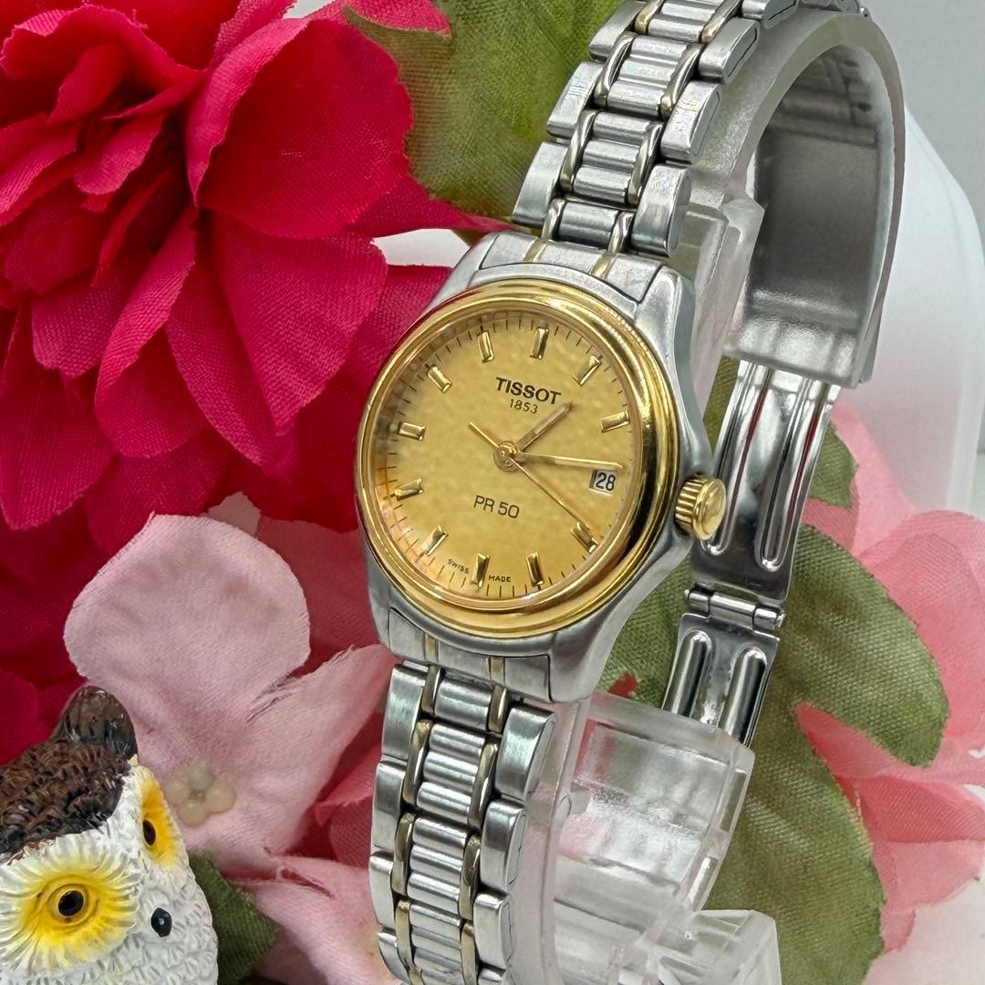 Used Working item Good condition TISSOT Tissot gold x silver ladies watch