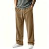 Men's Corduroy Pants Loose Fit Wide Leg Casual Comfortable for Everyday Wear