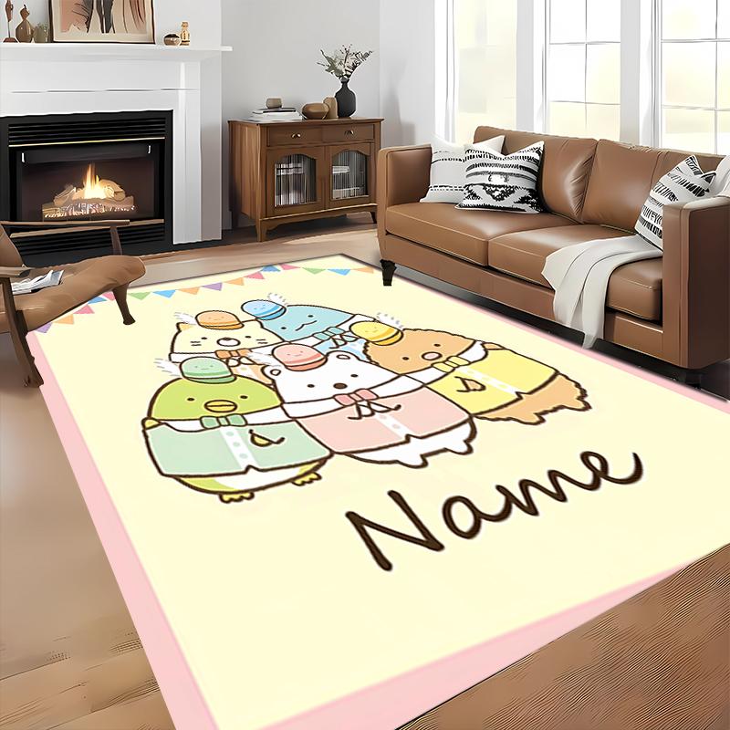 Custom personalization Sumikko Gurashi Area Rug - Perfect For Kitchen, Bathroom,Laundry Room Decor Large Size Available,Gift All Seasons
