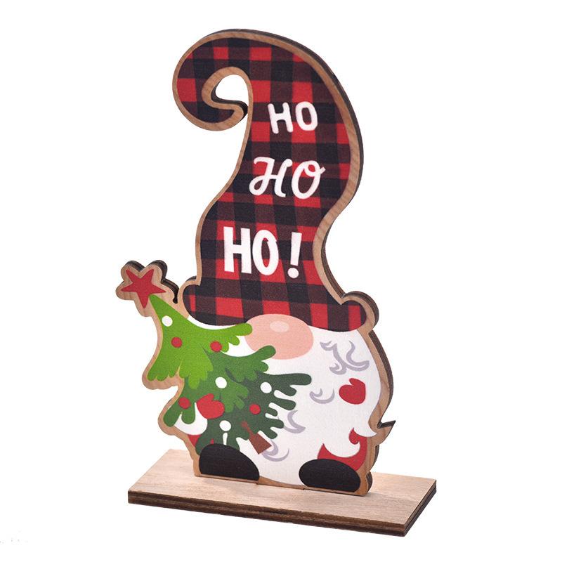 1PC Christmas Santa Toy With Gift Santa Claus Decor Mini Holding Presents Faceless Elderly Rudolf Snowman Party Ornaments 2025