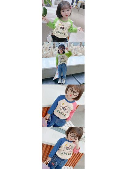 Korean Style Girls' Long-Sleeve Base Layer T-Shirt - New Autumn Trend 2025