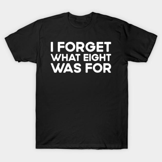 Asian Size Men Black Print T-shirt I Forget What Eight Was For - Violent Femmes Kiss Off No-Cut Print Cotton Tshirt 2XL чёрный