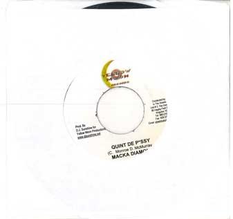 

7inch Record MACKA DIAMOND Quint De Pssy NONE YELLOW MOON Jamaica Reggae Ska Dub Used