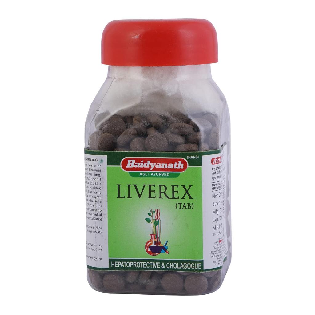 Baidyanath Jhansi Liverex 500 Tablets Pack Of 1 For Liver Support And Appetite Improvement