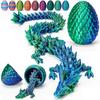 12PCS 3D Printed Dragon Toys Eggs with Dragon Inside, Basket Stuffers for Boys & Girls, Easter Theme Party Favors, Easter Egg Hunt, Classroom Prize Su