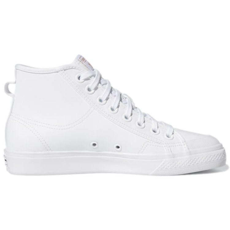 Adidas Nizza Trefoil Hi Skyhvit Gullmetallisk (Kvinner) Damesneakers H01134