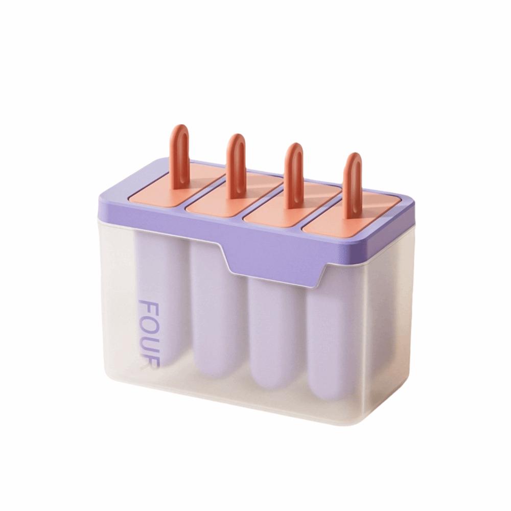 Kreatives Design Hausgemachte Eisbox Wiederverwendbare Eis am Stiel Form Würfelform Eiscreme Eis am Stiel Form Sommer