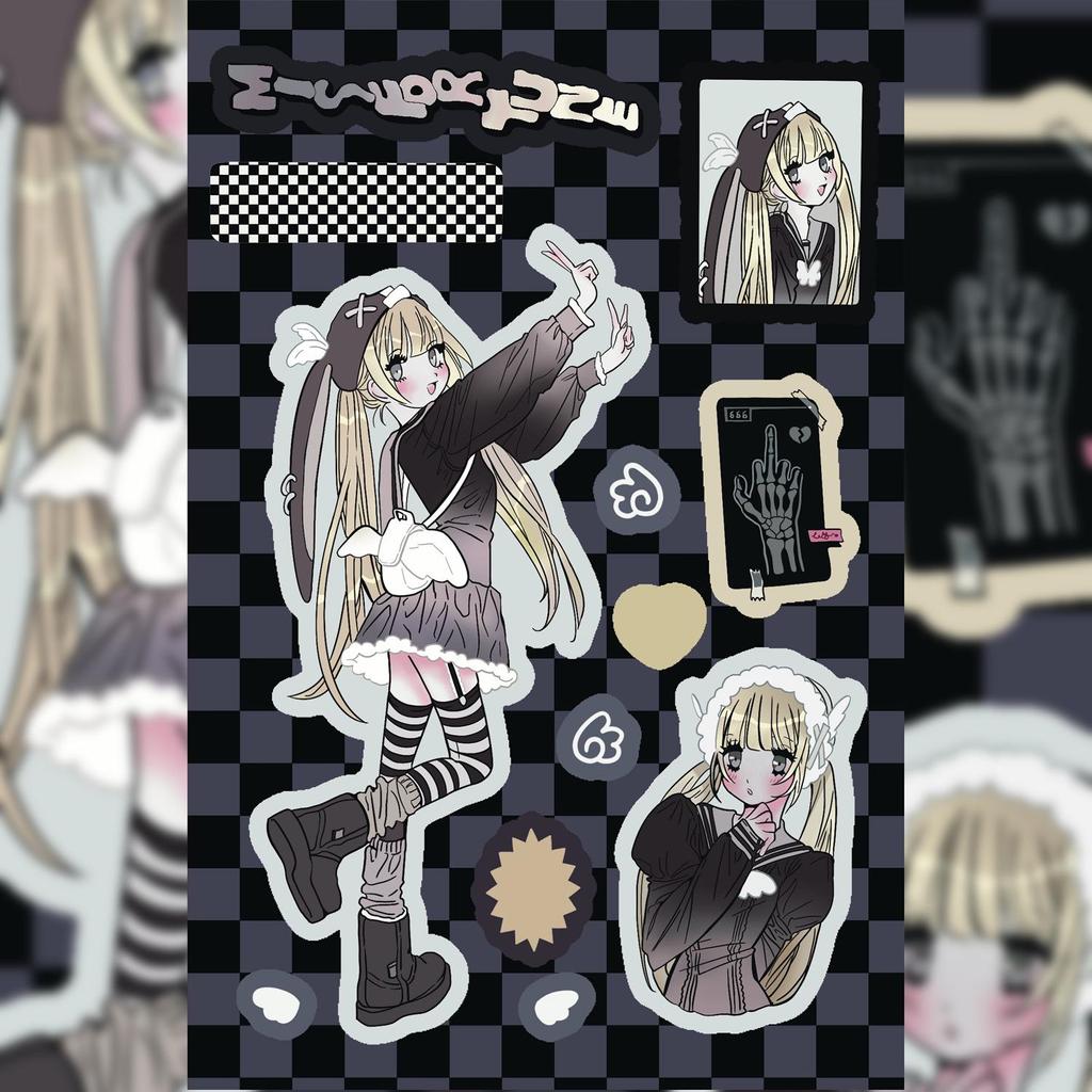 Korean Domi Character Stickers for Journals & DIY Phone Cases