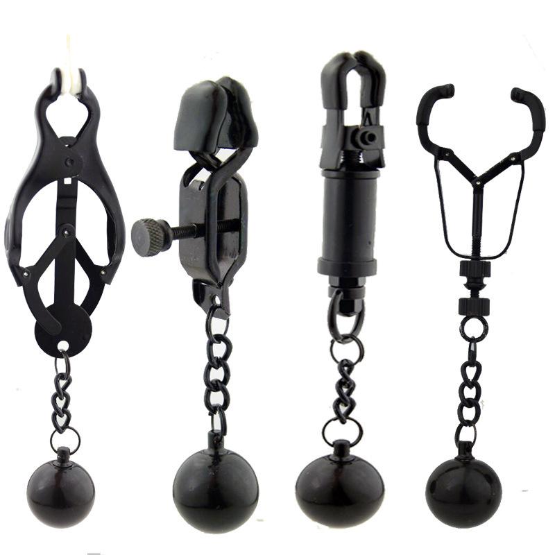 Heavy Hardware Butterfly Black Nipple Clamp Crab Butterfly Correction Physiotherapy Nipple Clamp Mei Mei Clip Abuse Milk Metal Nipple Clamp Nipple