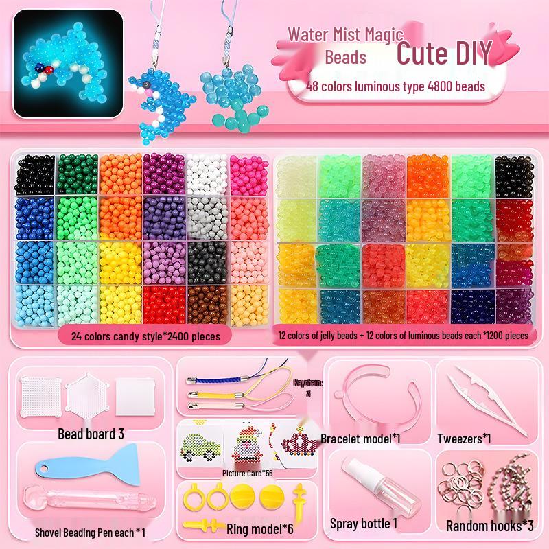 Luminous DIY Magic Beads & Sand Painting Set for Kids