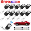 5/10pcs 433MHz Smart Copy Duplicator Remote Control 4 Button Electric Garage Door Gate Remote Cloning 433.92 MHz Transmitter